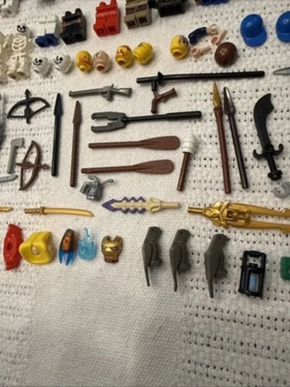 Lot Of Assorted LEGO Minifigures Minidolls Horses Body Parts Accessories